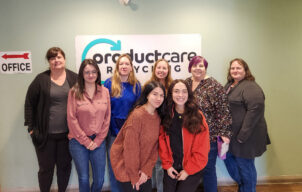 Product Care Recycling’s operations team at the Delta office.